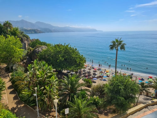 A beach in Malaga